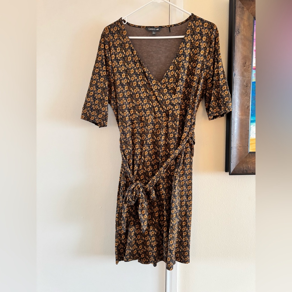 Toad & Co wrap dress size L